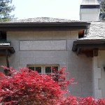 6" WGS, Eclipse Millennium Leaderhead and Custom downspout strap Half Round Copper Gutter 15-1