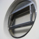 Opened Stainless Steel Round Window For San Francisco Maritime Museum Commercial 2-3