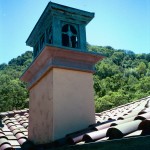 Mission Style Copper Deco Top W/Green Over Brown Patina Copper Deco Top 1-1