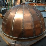 Inverted Seam Copper Dome Before Installation Copper Dome 3-2