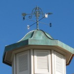 Close Up Of Standing Seam Copper Cupola Copper Cupola 4-2