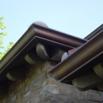 California Dreamin' 20 oz Copper Gutter At Outside Miter Copper Gutter 2-2