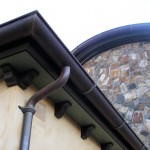 6" World Gutter System W/Cast Bronze Hangers, 3" Cast Bronze Downspout Straps Half Round Copper Gutter 1-2