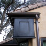 6" World Gutter System Half Round Copper Gutter, 3" Cast Bronze Downspout Straps Half Round Copper Gutter 1-5