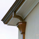 Custom 20 oz Copper Leaderhead And Curved Downspout Copper Leaderhead 4-2
