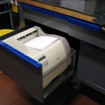 Opened Printer Drawer Custom Aluminum Cabinets 1-4