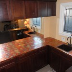 Copper countertop with burnished finish burnished copper countertop 06-11