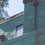 Copper Siding Panels with Green over Brown patina Copper Siding Panels 4-1