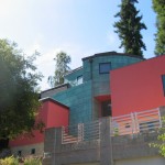Copper Siding Panels w/Green over Brown patina Copper Siding Panels 4